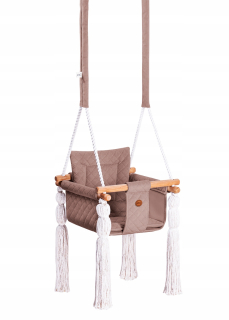 Záhradná hojdačka - Jele Hopla Beige, prémiová hojdačka pre deti