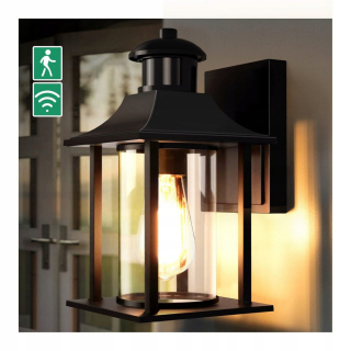 Záhradné nástenné svietidlo - Vonkajšia nástenná lampa s snímačom pohybu