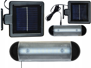 Záhradná lampa - Slnečná lampa na stenu lampa pre altánok 10 LED P-107 kábel