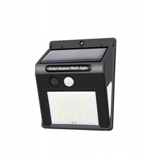 Osvetlenie na jazierko, rybník - Solárna lampa 40 LED SMD vonkajšia s pohybovým snímačom