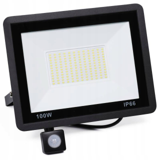 Osvetlenie na jazierko, rybník - 100W exteriérový halogénový LED reflektor s pohybovým senzorom