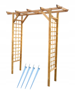 Pergola - Drevené pergoly rovné kotvy súpravy