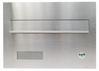 Poštová škatuľa steny interkomu v stĺpiku nehrdzavejúcej ocele