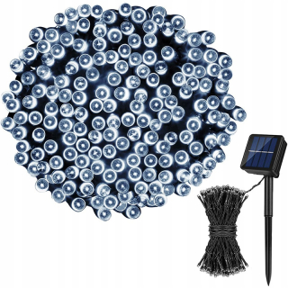 Záhradné girlandy - Slnečné LEDS String 200 Svetlá biele