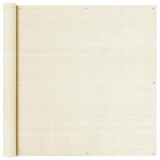 Markíza, tienidlo do záhrady - Vidaxl balkón, krém, 120x600 cm, obrazovka HDPE