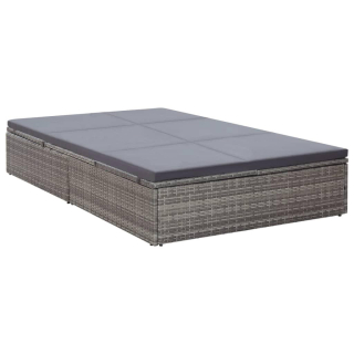 Záhradné lehátko - Vidaxl Double Garden Sun Leb s vankúšom,