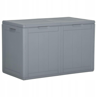 Záhradný box- Vidaxl Garden Gearbox, 180 l, šedá, ratan pp