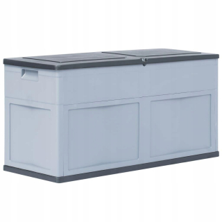 Záhradný box- Vidaxl Garden prevodovka, 320 l, šedá čierna