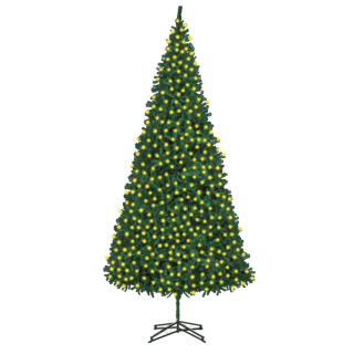 Vidaxl umelý vianočný stromček s LED žiarovkami, 500 cm,