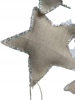 prívesok Decoration Star BAUBLE vianočný stromček 5 ks