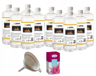 Bioetanol biopalivá sada 11L voda ľalie olej