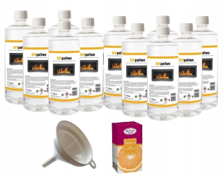 Bioetanol bioetanol biopalivá sada + oranžový olej