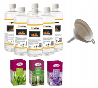 Bioetanol 6L + Aroma Biopalel Set 3 oleje