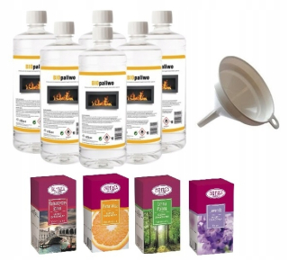 Bioetanol 6L + Aroma Biopalel Set 4 oleje