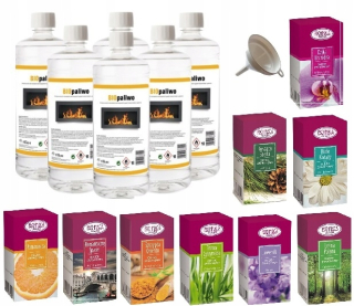 Bioetanol 6L + Aroma Biopalel Set 9 olejov