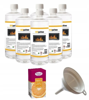 Bioetanol 6L Biopalivá sada + oranžový olej