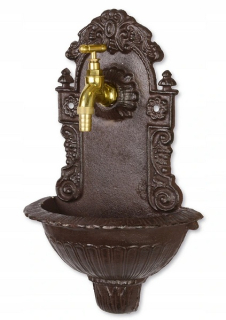 Malá dekorácia do záhrady - Sink - fontána - bronz - klepnite na záhradu