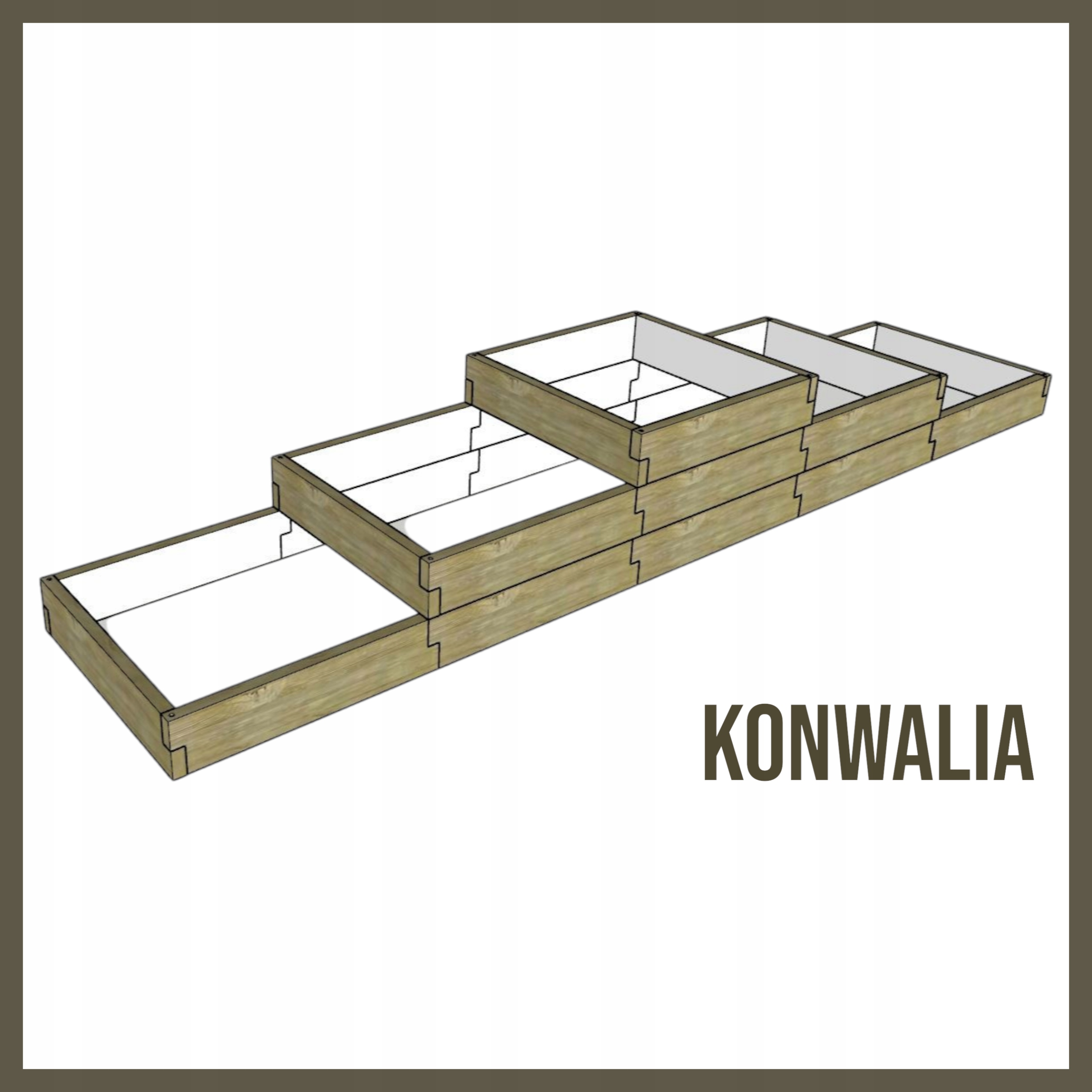 Kvetinový záhon, kvetináč, zeleninová záhrada, betónové drevo, konvalinka
