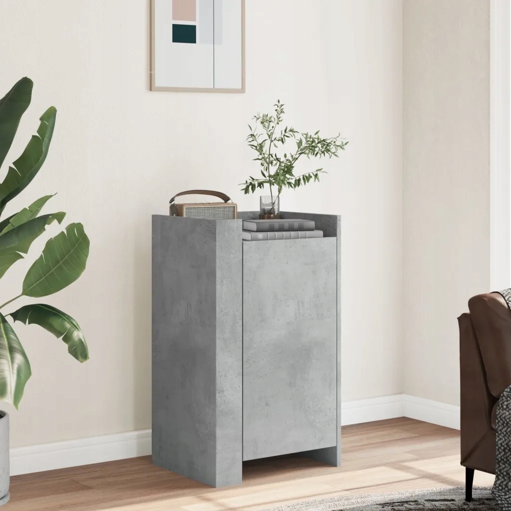 VidaXL Skrinka betónovo sivá 45 × 35 × 75 cm materiál na báze dreva