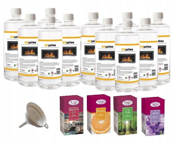Biopalivová sada 11L bioetanol + aroma 4 oleje