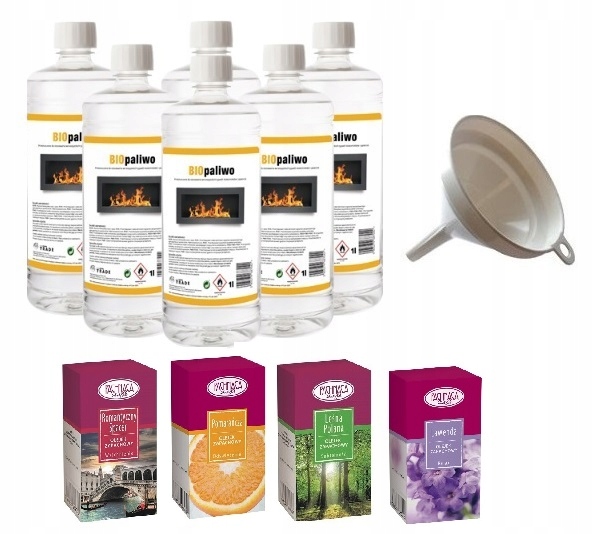 Bioetanol 6L + Aroma Biopalel Set 4 oleje