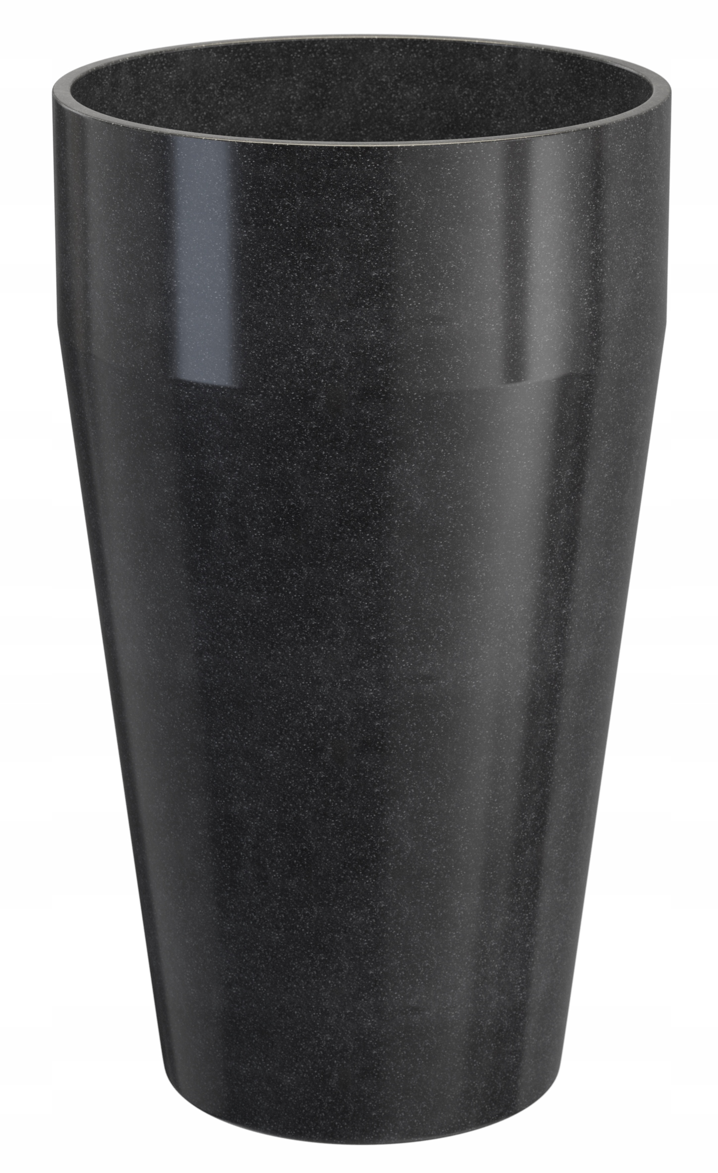 Čierny betónový kvetináč Granitan 76 cm × 30,5 × 76 cm