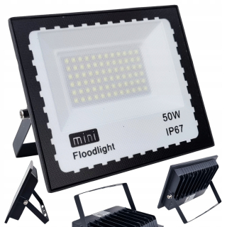 Záhradné halogény - 50 W LED LAGS Slim Halogen Lamp Lamp Voda