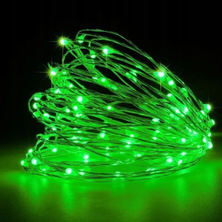 Svetelný stĺp do záhrady - 10ks LED reťazových svetiel na gombíkovú batériu LED Fairy Light Girlanda