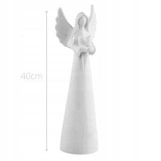Figurine, porcelánový anjel, dekorácia h = 40 cm