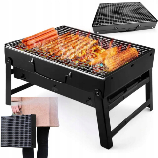 Gril na drevené uhlie - 30x zásobník podnos pre hliník grilu