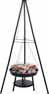 Gril na drevené uhlie - Plopy pre klobásy pre oheň 120 cm 10 ks gril s