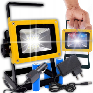 Záhradné halogény - LED halogénové prenosné pracovné lampa batériu 100 W reflektor