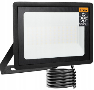 Záhradné halogény - Halogénový reflektor LED reflektor 70W 4500K tenký vonkajší vodotesný