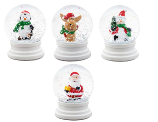 Snowball Mini vianočná dekorácia 4 ks.