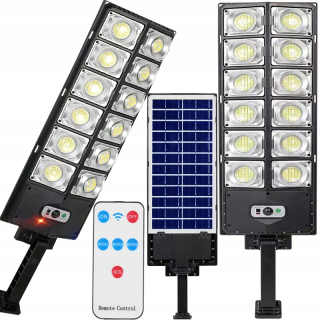 Uličná lampa - Solárna lampa 360 LED SMD SMD STREET GARDEL Senzor DUSK + diaľkové ovládanie