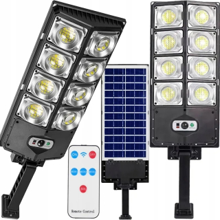 Uličná lampa - SOLAR LAMPA 800W SÚMRAKOVÝ SENZOR POHYBU + DIAĽKOVÉ OVLÁDANIE