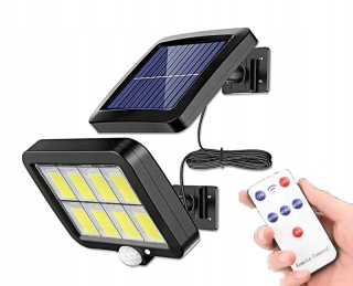 Uličná lampa - Solárna lampa môže snímač 120led+diaľkové ovládanie