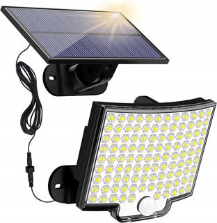 Uličná lampa - Slnečná lampa so snímačom súmraku LED COB