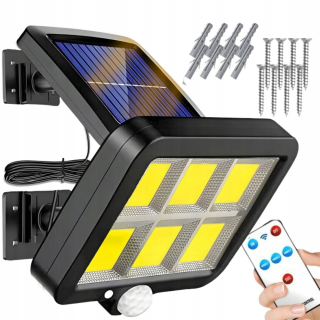 Uličná lampa - SOLAR PULIČNÁ LAMPA 250W SÚMRAK SNÍMAČ POHYBU LED 8000 LM + DIAĽKOVÉ+
