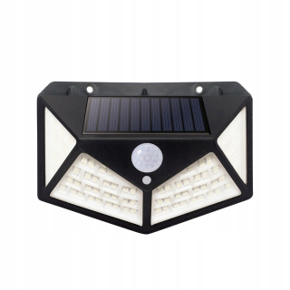 Záhradné halogény - LED solárna lampa halogén biely studený 1200 mAh