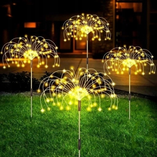 Solárna zapichovacia záhradná lampa - Pouličná lampa 8 v 500 lm batéria, zdroj solárneho napájania