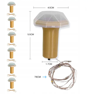 Svetelný stĺp do záhrady - Z2 prenosná solárna lampa COB LED lampa pre PR