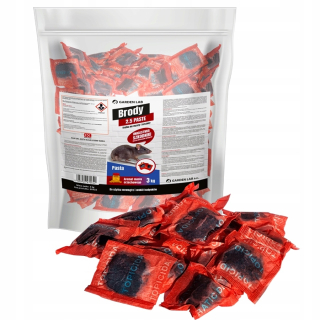 Repelent, plašič pre zvieratá - SILNÝ JED PRE MYŠI A POKRKANY BRODIFACOUM PASTA 3KG