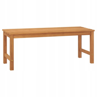 Záhradná lavica, lavička - Lavica s kobaltovým vankúšom 150 cm drevený text